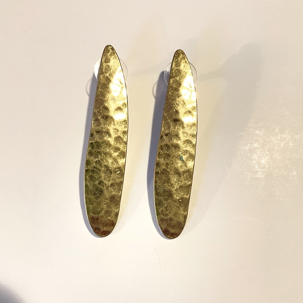 NEW! Chiseled Matte - Gold Earrings